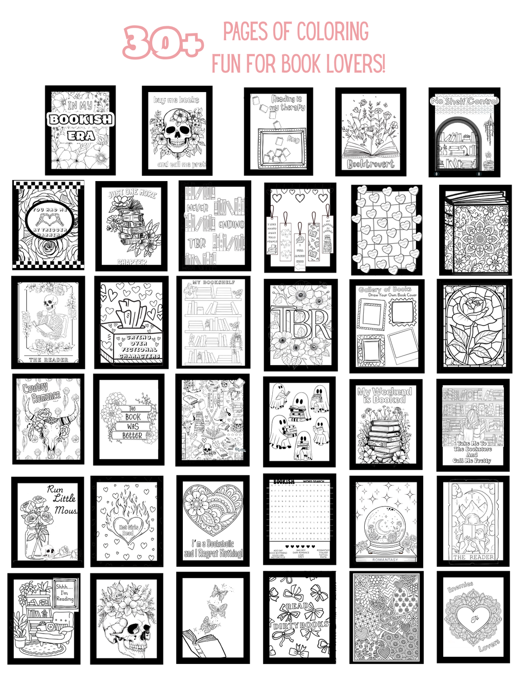 TBR Book Club Coloring Book