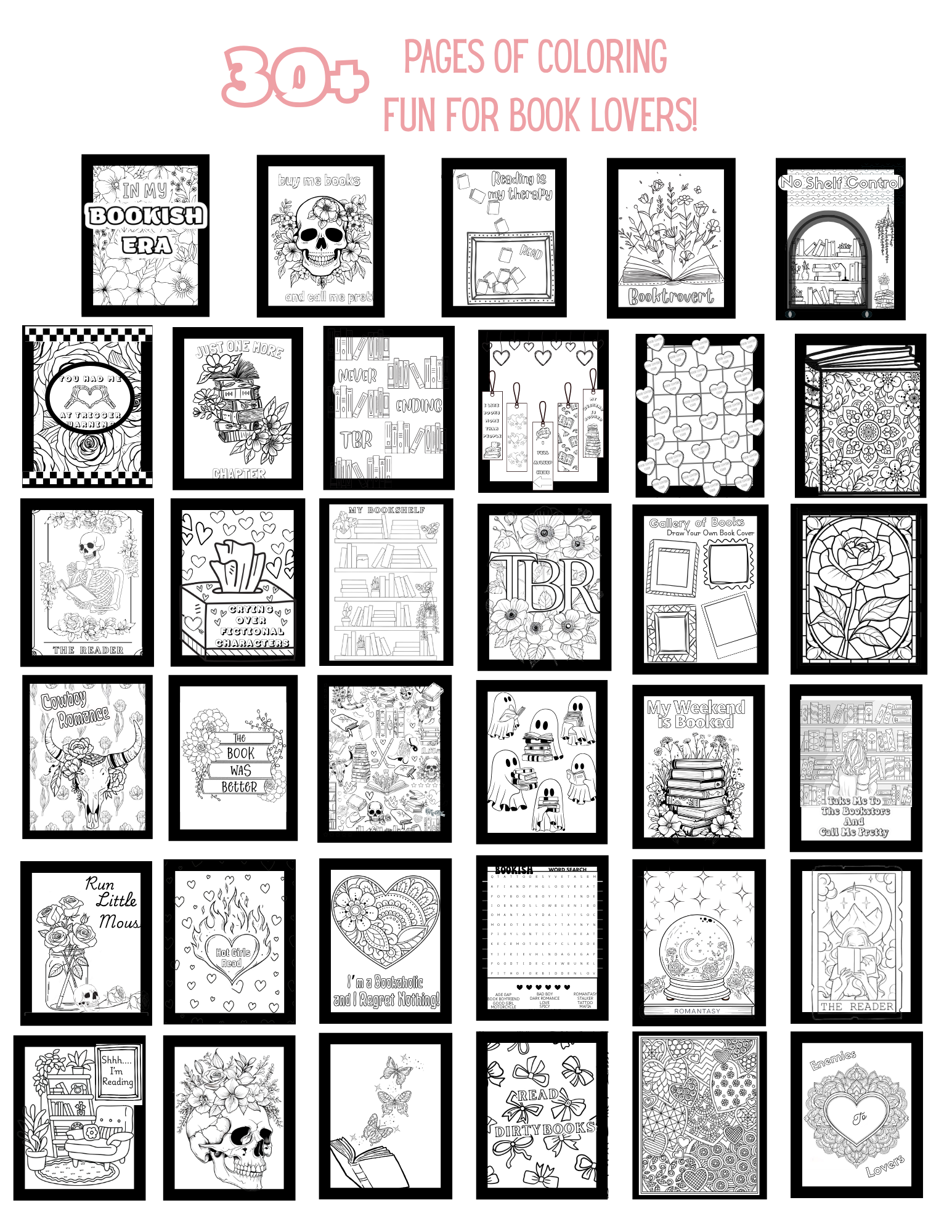 TBR Book Club Coloring Book