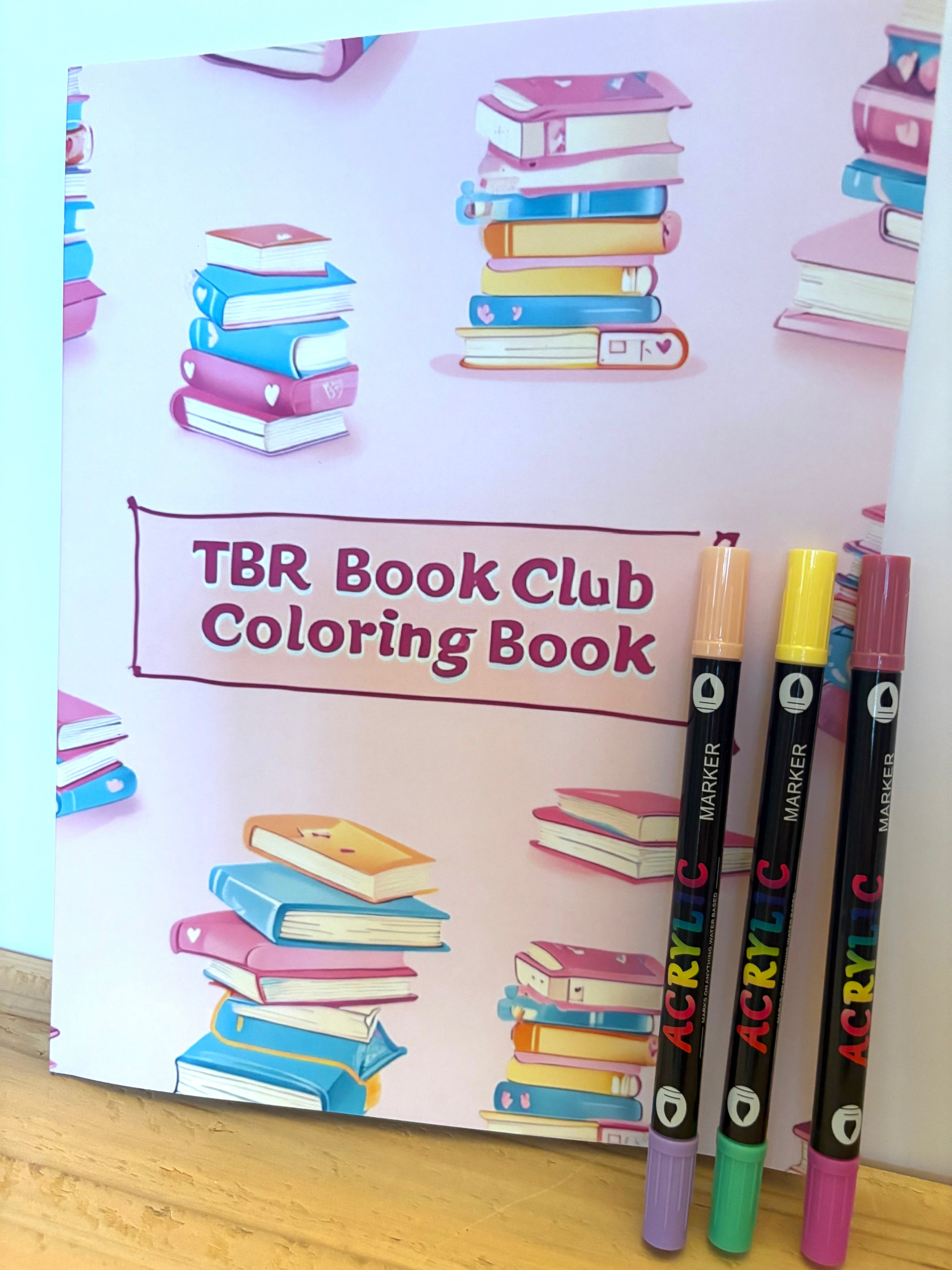 TBR Book Club Coloring Book